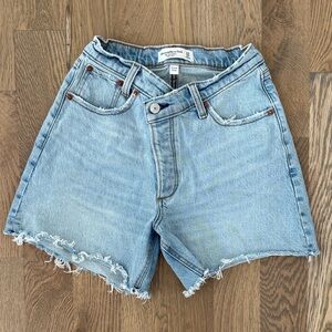 A&F Women's Light Blue Jean Shorts